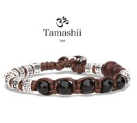 Bracciale Tamashii 5 Tibetani in Argento Onice BHS924-S4-1